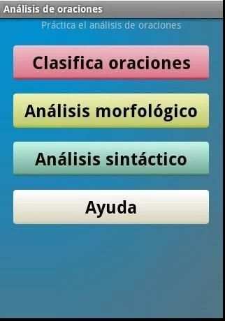 Análisis de oraciones скриншот 3