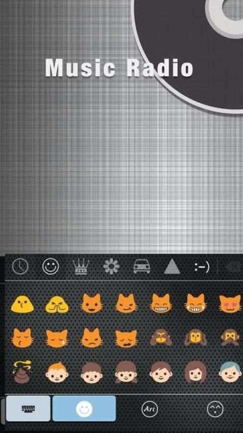 MusicRadio Theme EmojiKeyboard screenshot 3
