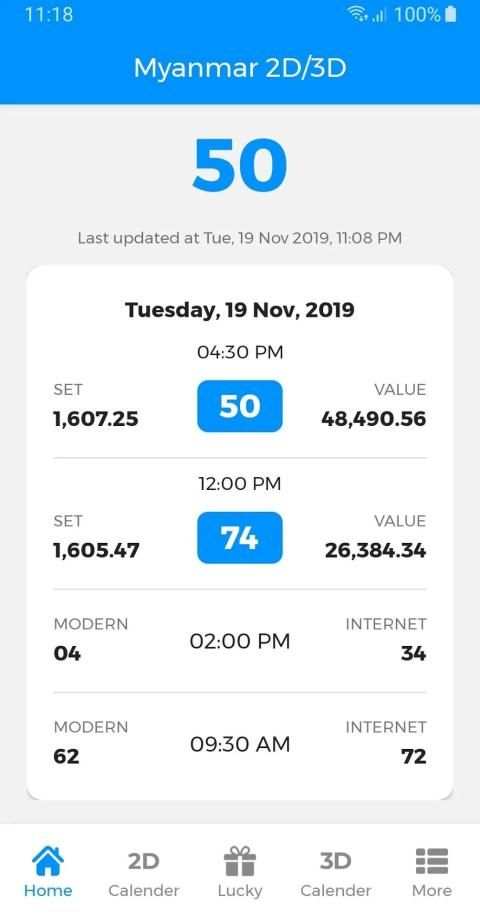 Myanmar 2D3D : LIVE 2d3dApp स्क्रीनशॉट 11