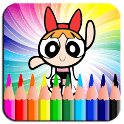 Coloring Book Power Girls icon