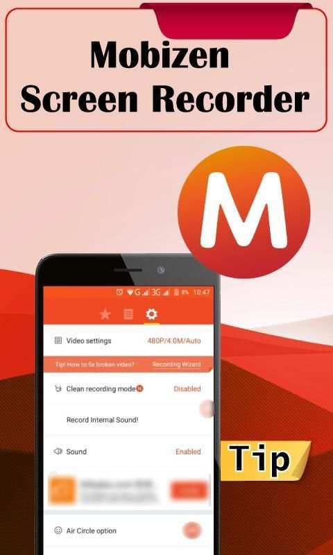 Tip Mobizen Screen Recorder скриншот 2