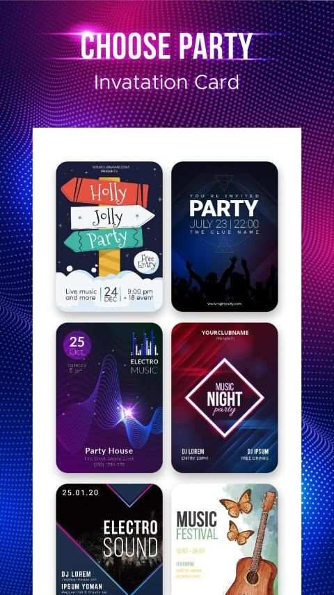 Party Invitation Maker screenshot 2