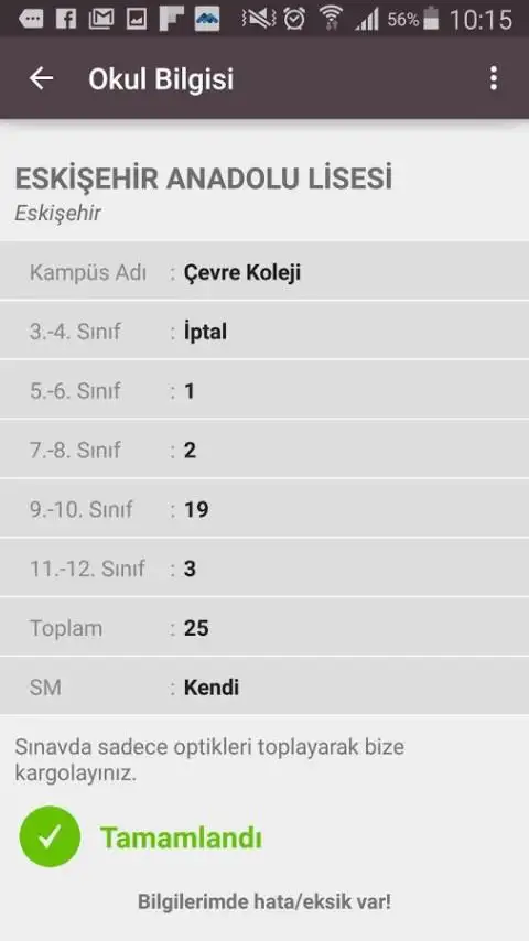 Kanguru Matematik TR screenshot 1