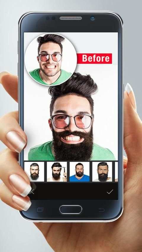 Man Hair Mustache Photo Editor screenshot 6