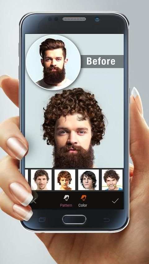 Man Hair Mustache Photo Editor screenshot 5