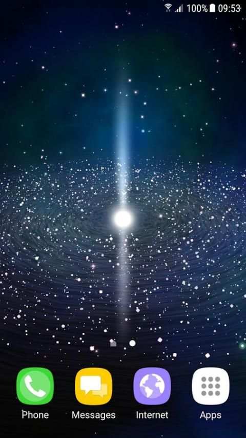 Galaxy 3D Live Wallpaper स्क्रीनशॉट 2