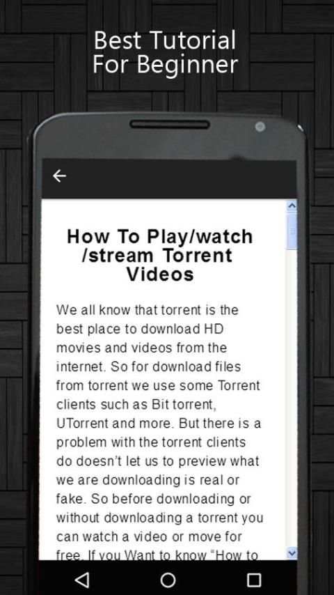 Torrent Video Player Tips screenshot 1