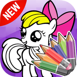 Книжка-раскраска маленький пон иконка