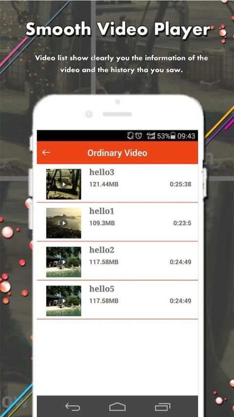 Smooth Video Player screenshot 1