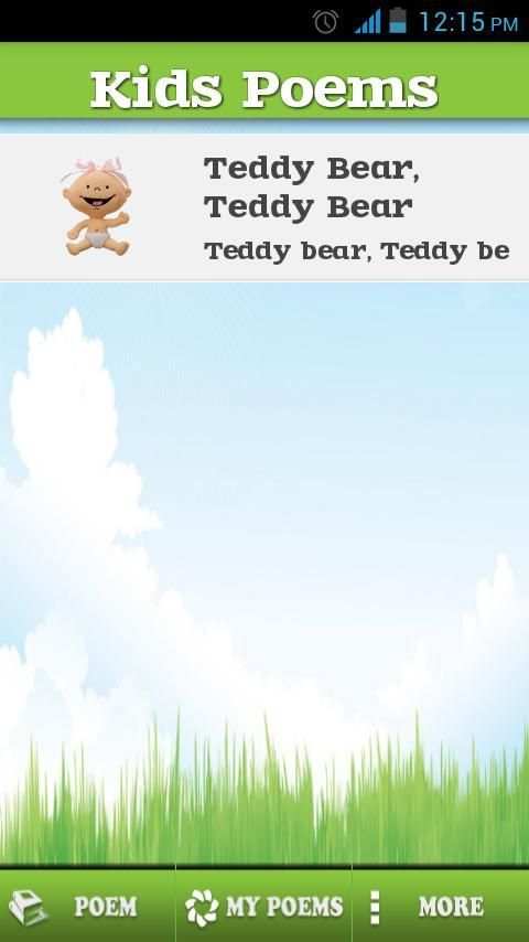 Kids Poems (Free Application) скриншот 4