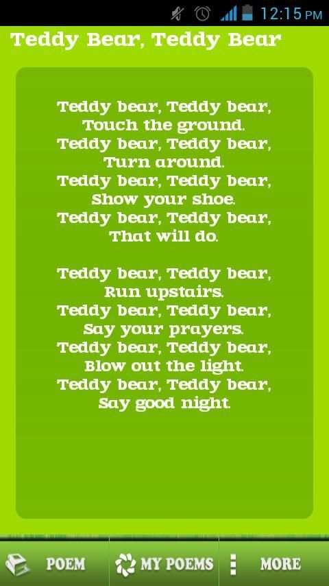 Kids Poems (Free Application) скриншот 3