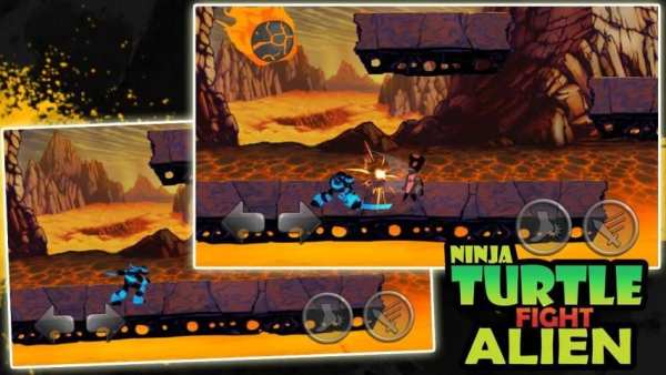 Turtles and Ninja fight Alien screenshot 3