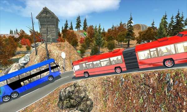 Pelatih Bus Off Road Drive sim screenshot 11