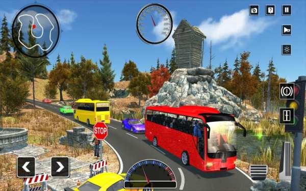 Pelatih Bus Off Road Drive sim screenshot 7