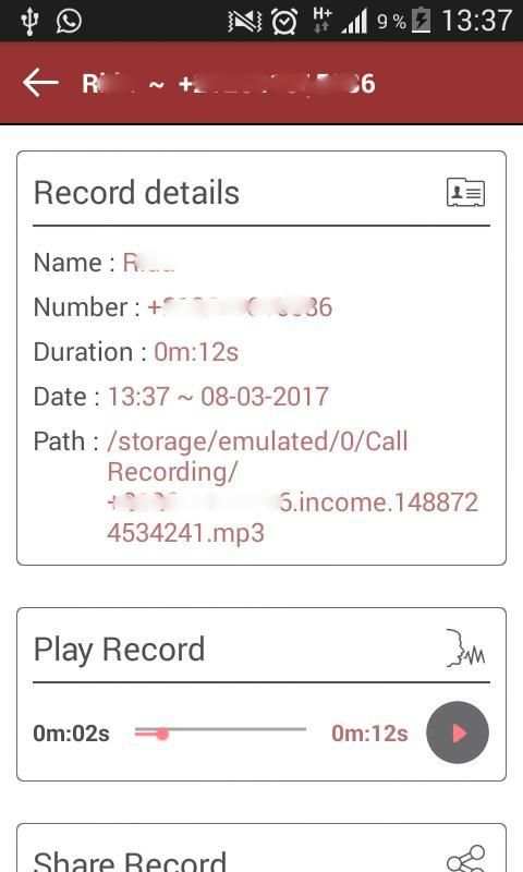 تسجيل المكالمات screenshot 2