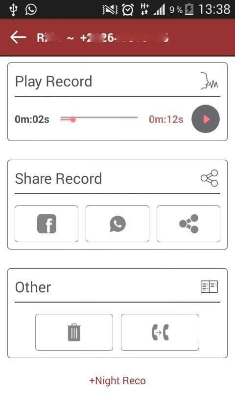 تسجيل المكالمات screenshot 1