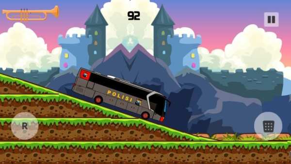 Police Bus Hill Climb स्क्रीनशॉट 3