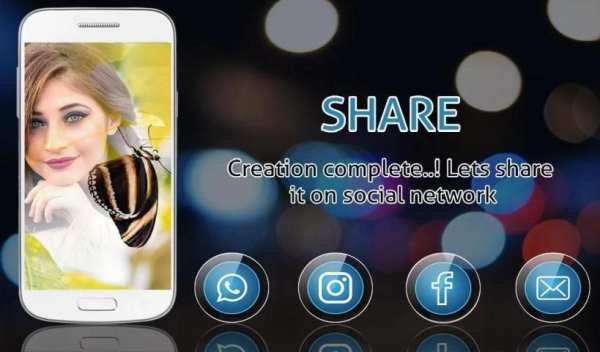 Butterfly Photo Frames Editor screenshot 1