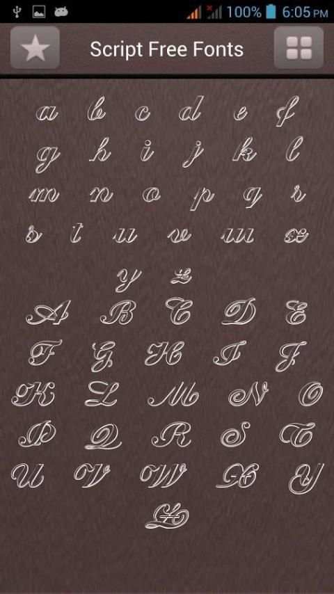 Script Font Style скриншот 2