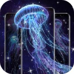 Neon Jellyfish Live Wallpapers