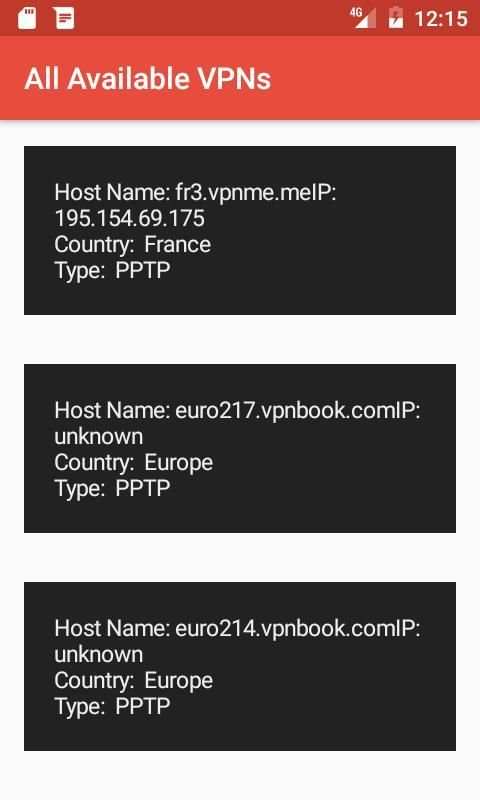 Free VPN List screenshot 5