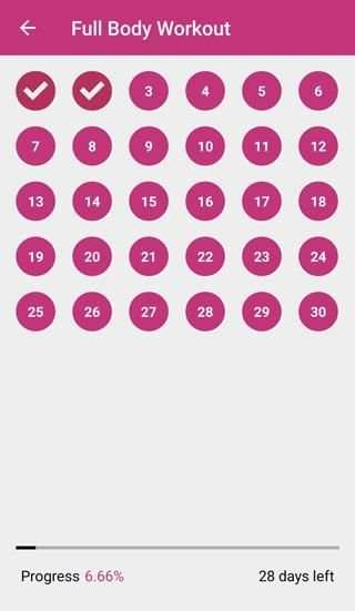 30 Days Workout Challenge скриншот 5