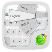 GOKeyboard Crystal White Theme on 9Apps