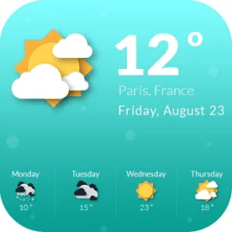 Animated Clock Weather Widget иконка