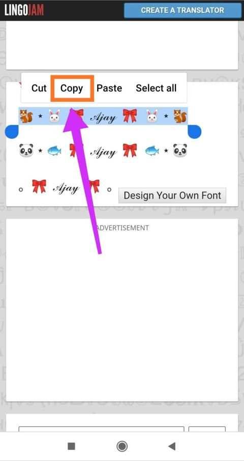 Stylish Font Maker-Generate Stylish Text. स्क्रीनशॉट 4