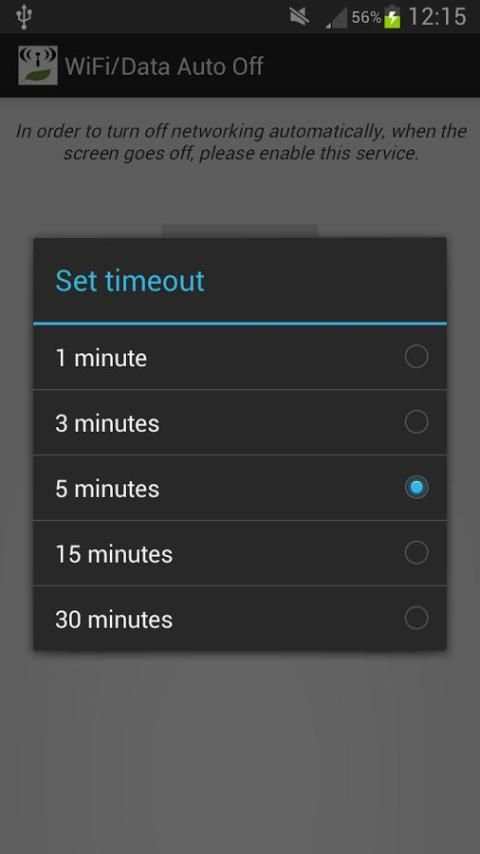 WiFi/Data Auto Off скриншот 1