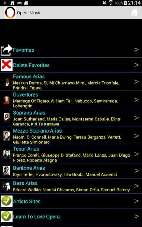 Opera Music screenshot 8