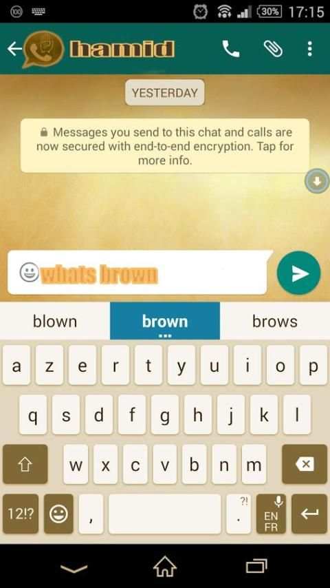 واتس اب البني 2017 بالألوان screenshot 1