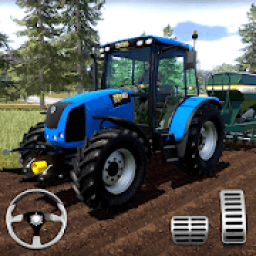 ikon Farming Simulator - Big Tractor Farmer Driving 3D