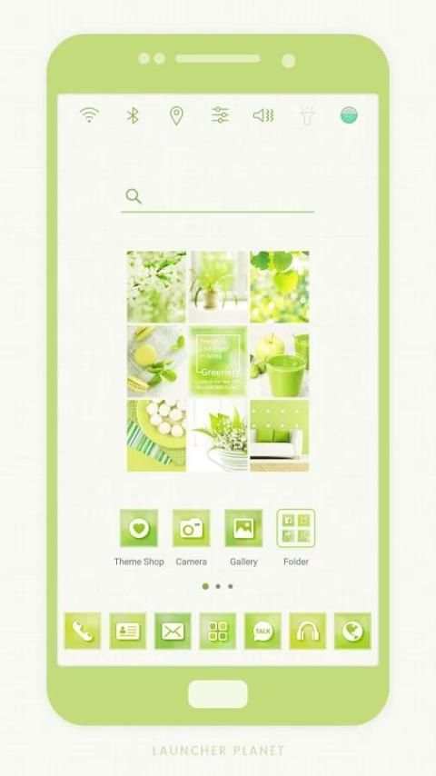 Spring Greenery Launcher theme скриншот 4