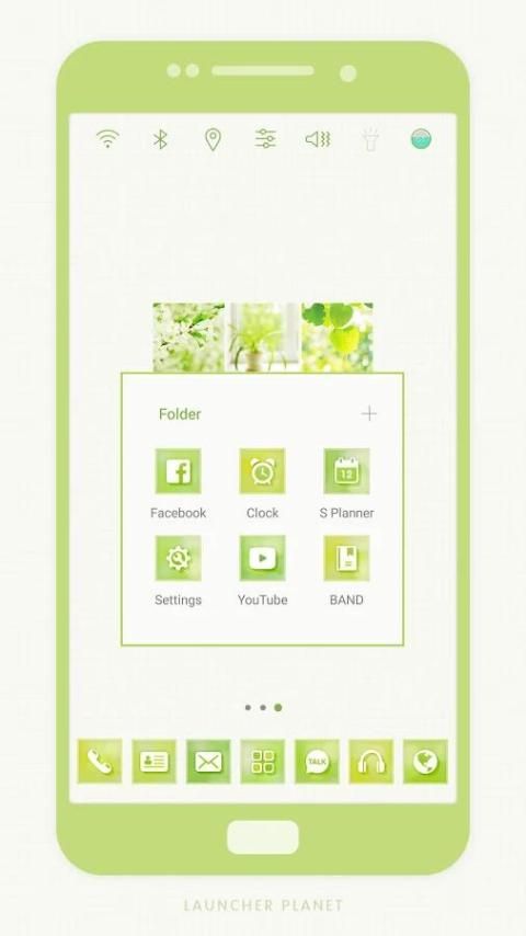 Spring Greenery Launcher theme screenshot 3