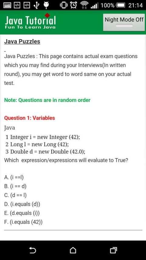 Learn Java : Java Tutorial screenshot 1