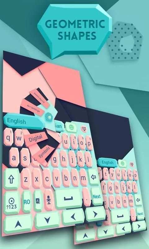 Geometric GO Keyboard Theme screenshot 5