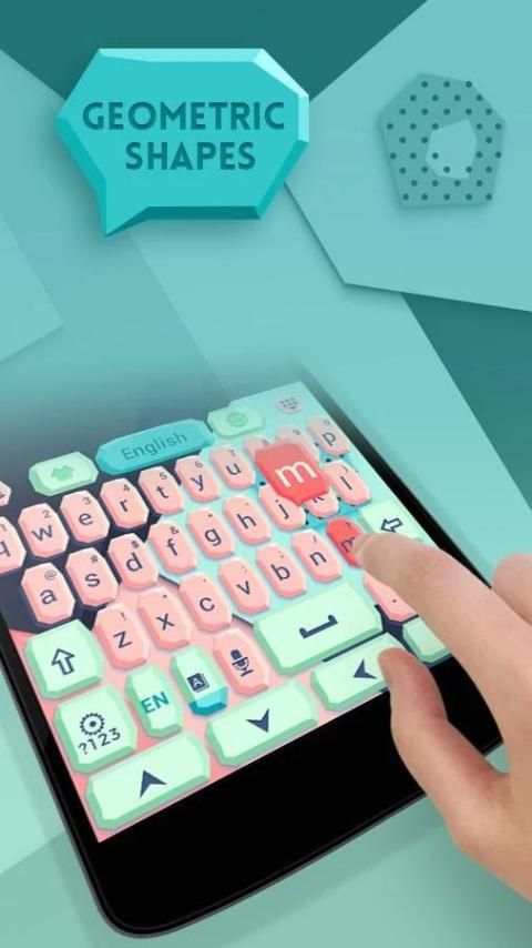Geometric GO Keyboard Theme screenshot 2