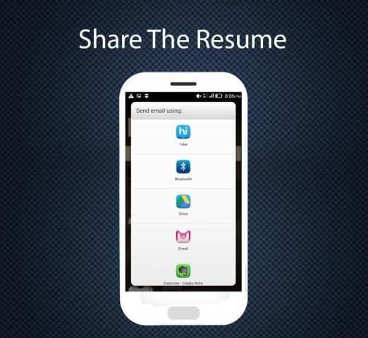 Professional Resume Maker скриншот 1