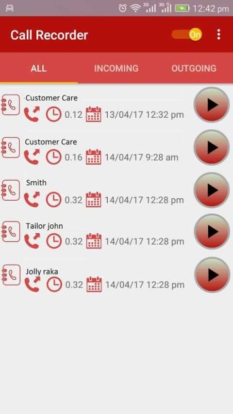Auto Call Recorder स्क्रीनशॉट 2
