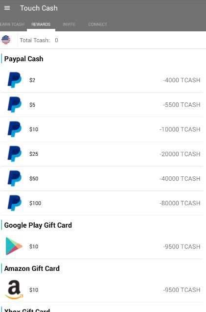 Touch Cash - Free Gift Card screenshot 2