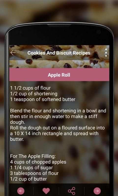 Cookies and Biscuit Recipes screenshot 1