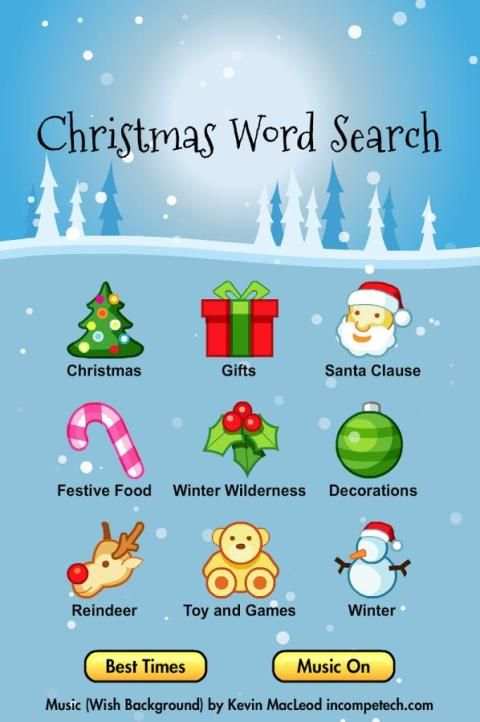 Christmas Word Search Puzzles скриншот 4