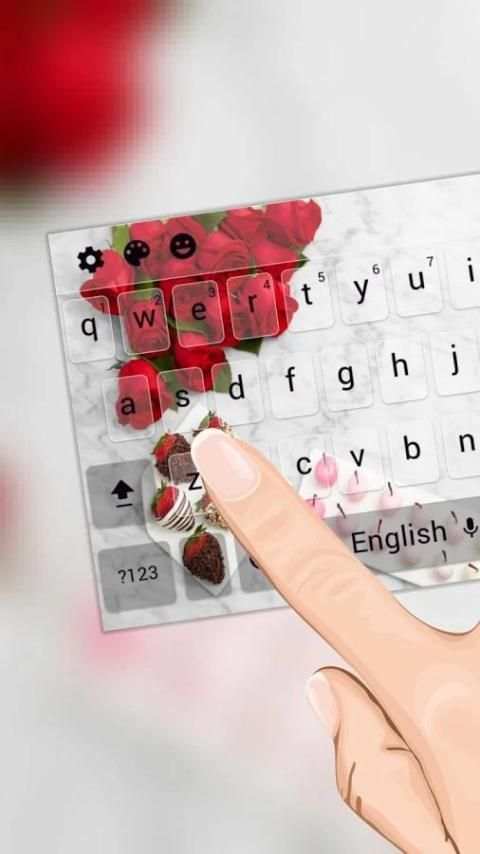 Crimson Hep Keyboard Theme screenshot 2