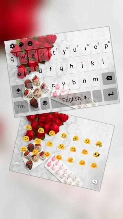 Crimson Hep Keyboard Theme screenshot 3