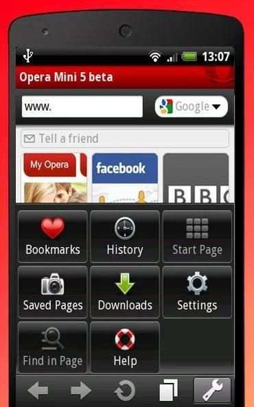 Fast Opera Mini Browser tip... screenshot 1