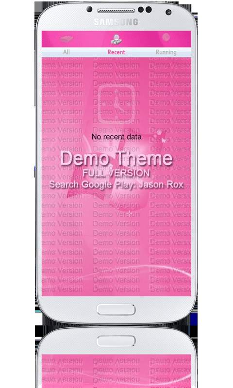 Windows 7 Pink Lite Edition GO Launcher EX Theme screenshot 1