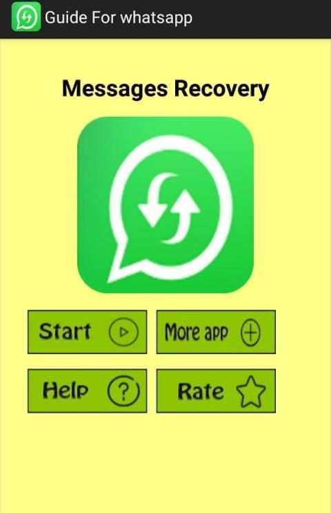 Recover Whatsapp Message Guide screenshot 1