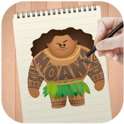 ikon Learn Draw Moana