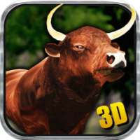 गुस्से में बुल सिम्युलेटर 3 डी